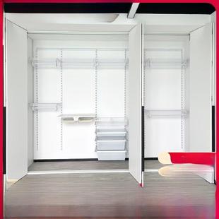 耐铂金属衣柜衣帽间储物间储物间储物间实木环保现代简约滑动折叠