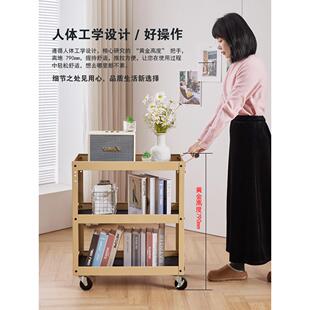 手推车轻豪华风格咖啡馆图书馆绿色植物家庭可移动存储车货架工具