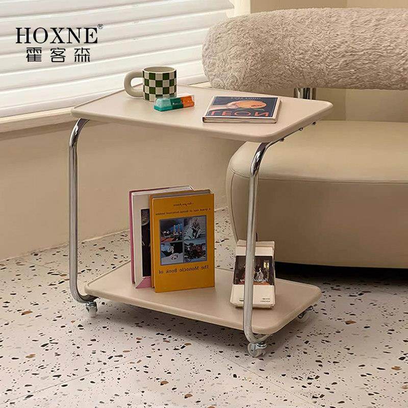 霍客森简约可移动沙发边几家用客厅收纳小推车子北欧双层置物角几,住宅家具,移动边几/推车,淘宝优惠券,粉丝福利购,淘宝优惠卷