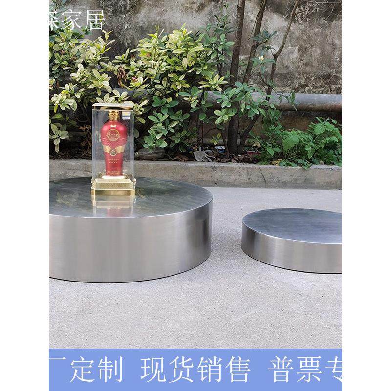 不锈钢圆形底座 模特地台 承重台 展示台 陈列圆柱 拉丝 雕塑摆台,商业/办公家具,展示地台/底座,淘宝优惠券,粉丝福利购,淘宝优惠卷