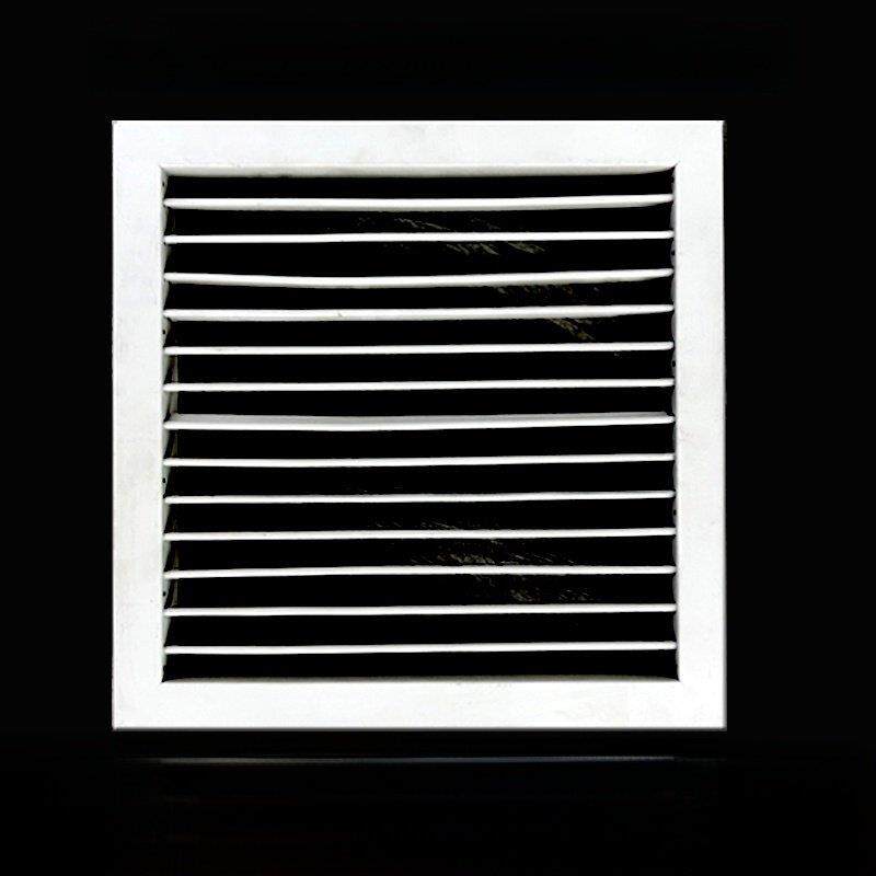 定制室内中央空调出风口格栅百叶铝合金单层活动防火百叶通风口