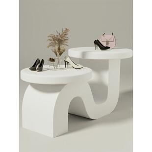 鞋包流水台异形中岛柜展示台高低台服装店女装店橱窗装饰道具异型