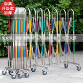 幼儿园移动护栏电力施工安全防护折叠栅栏不锈钢伸缩围栏安全围挡