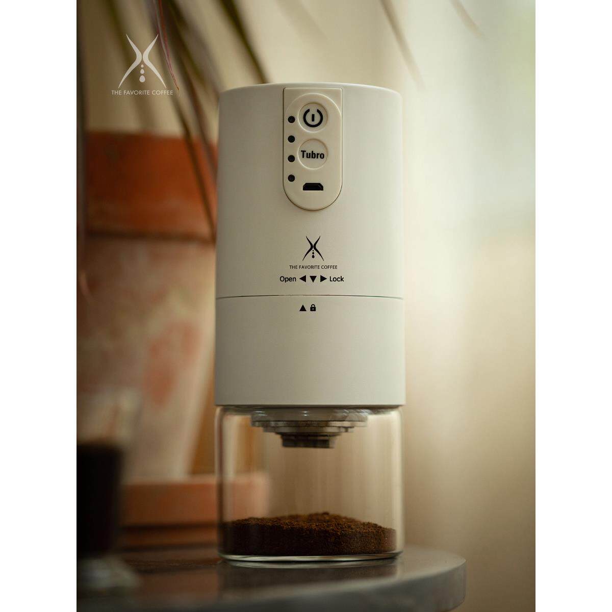 远岸磨豆机电动咖啡豆研磨机 家用小型粉碎机 不锈钢咖啡机磨粉机