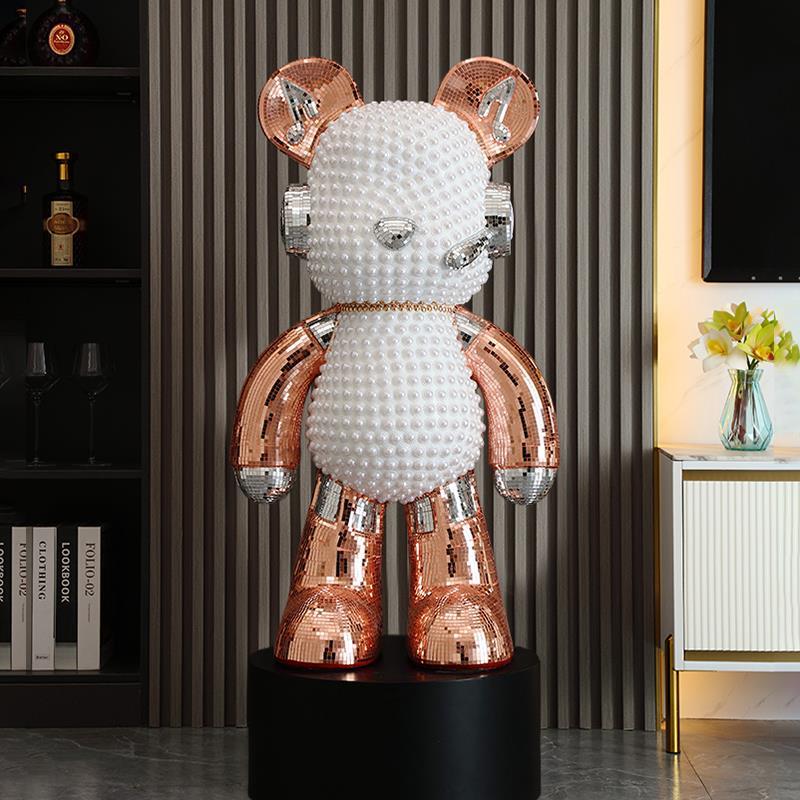 暴力熊大号音响电视柜旁客厅大型轻奢落地摆件装饰品乔迁开业礼物