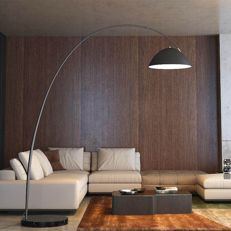 钓鱼灯落地灯客厅沙发角氛围法式覆古中古艺术极简高级感麻将台灯