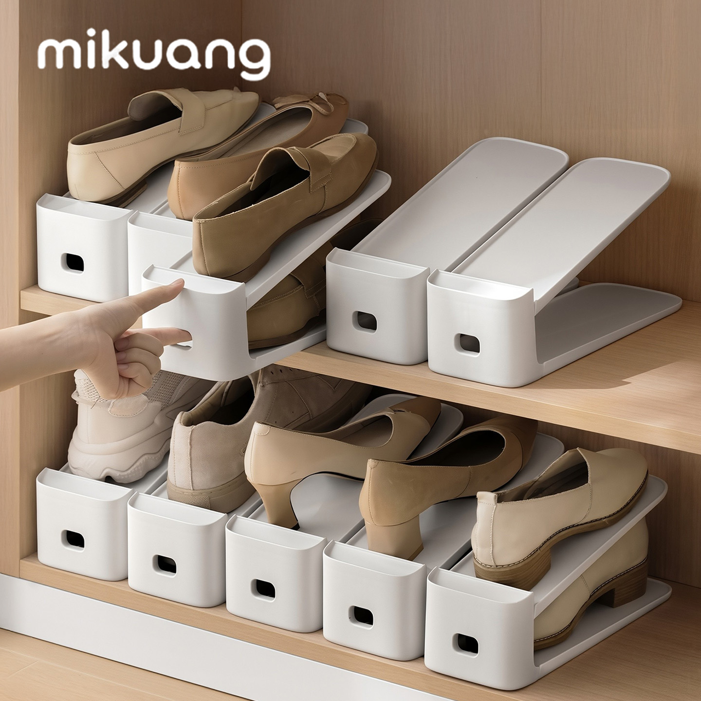 鞋子收纳神器！省空间鞋架鞋托