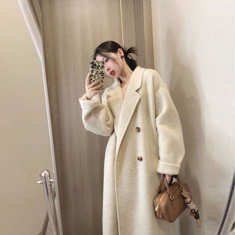 慵懒风小个子高级感毛呢外套女