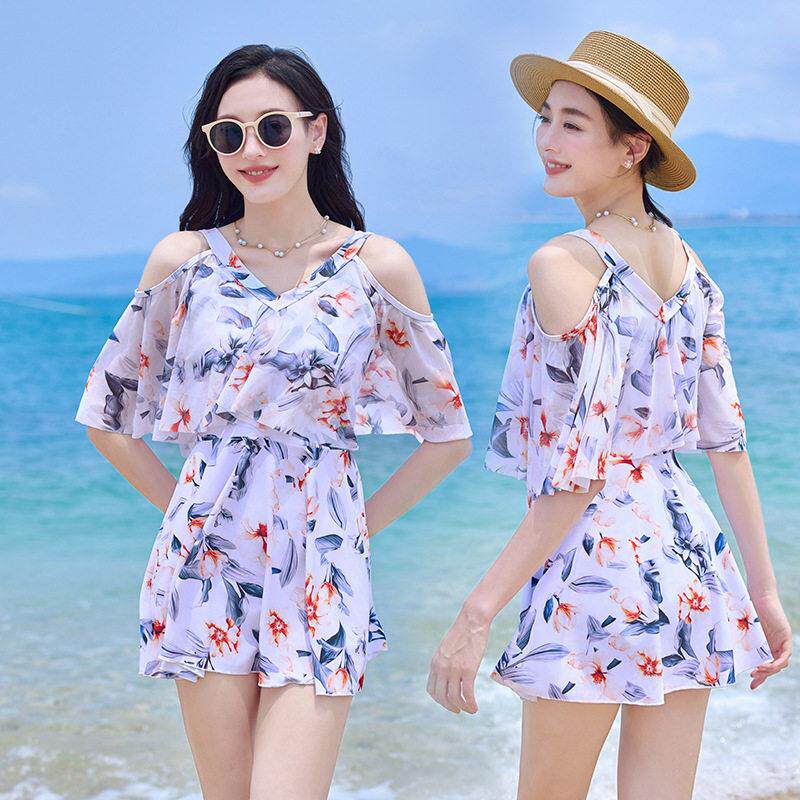 泳衣女两件2025新款遮显瘦温高级感微胖大尺码胖8909mm肉海边泉度