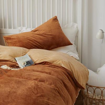 保Mo三r兰yio冬季加厚暖天鹅绒四件套珊瑚YAL绒双面法绒被套床单