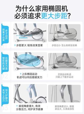 麦瑞克椭太圆机家专用健身WPK房业圆椭仪智能静音小型空漫步机凌