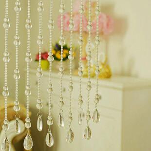 帘洛曼斯水晶珠帘风葫【水晶葫水芦过道拱珠子隔断化妆形室成品窗