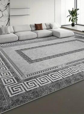 客厅地毯可达豪沙华QIV简榻单灰色发咖啡桌毯子大卧室房间地板垫