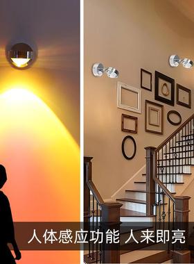 人体感应壁灯墙灯楼灯36471感应灯日不落射景灯装灯饰入户门梯口
