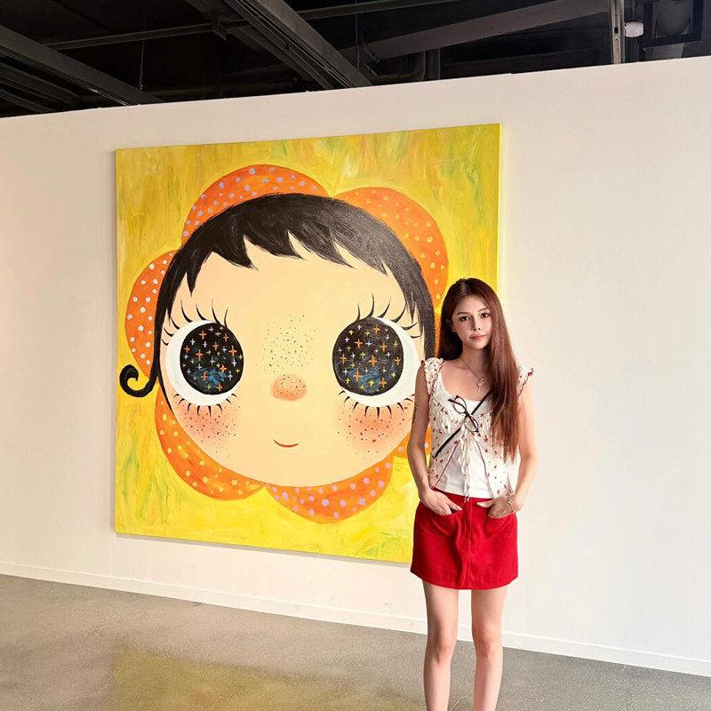 可爱yuy卡通客厅装饰画小众艺H0714125饭厅儿童房壁玉电表画箱美