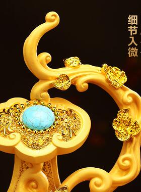 称心如意摆件招财客厅办公大酒柜玉如意气装饰乔迁新品居室BJ2024