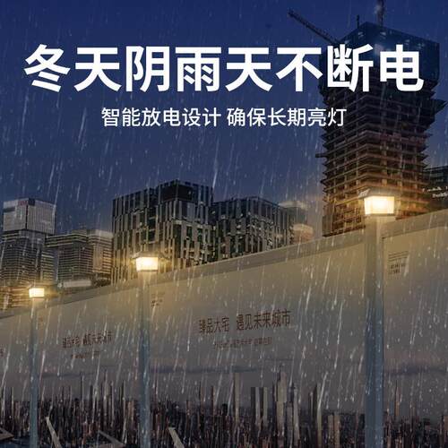 阳能院围colorfu 墙柱头灯庭院墙柱子户外花园太别围墅栏围挡栏杆