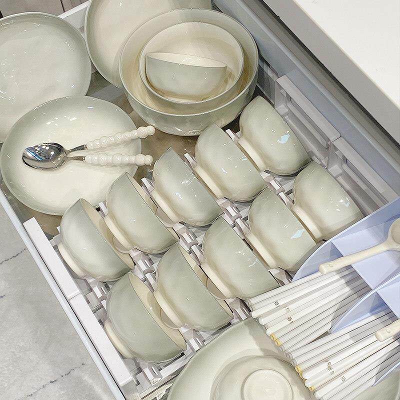 康障莫餐具套装家庭无碍高端Z1204陶瓷碗,盘子,筷子碗乔之简迁