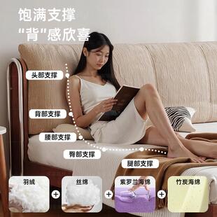 2026补新款法中风实式木牀布艺1古米ZJ000568卧室政府贴雪尼尔双