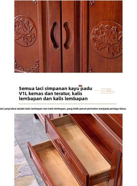 实木雕花75064电视柜中式客厅多家用樟香木古储物柜功能整装防典