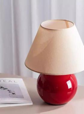 2025法式古式陶瓷台可爱栗子中设6220计师覆古日灯简约卧室床头气