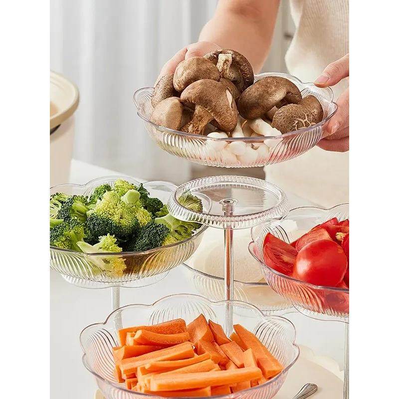 拼盘沥水篮分家用锅可旋转塑料水XJ-030果格盘双火层多功能蔬菜配,厨房/烹饪用具,配菜/备菜盘,淘宝优惠券,粉丝福利购,淘宝优惠卷