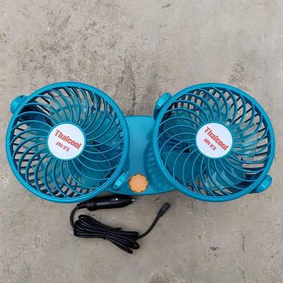 泰风扇谷纯铜电机低噪音双摇头12V包车小41145货面轿车车叉车铲车