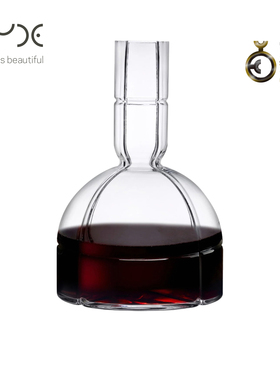 土耳其Nude进口O2醒酒器水晶玻璃红酒快速醒酒器分酒壶创意刻花