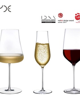 红点奖Nude进口zero火山杯红酒杯香槟杯水晶轻奢家用葡萄酒高脚杯