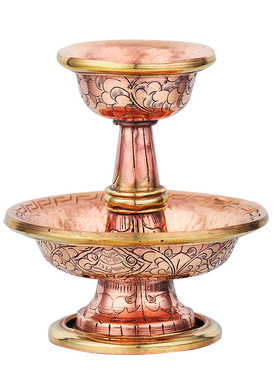 快速发货尼泊尔护法杯手工紫铜供杯C用品红铜护法杯供杯特小号8cm