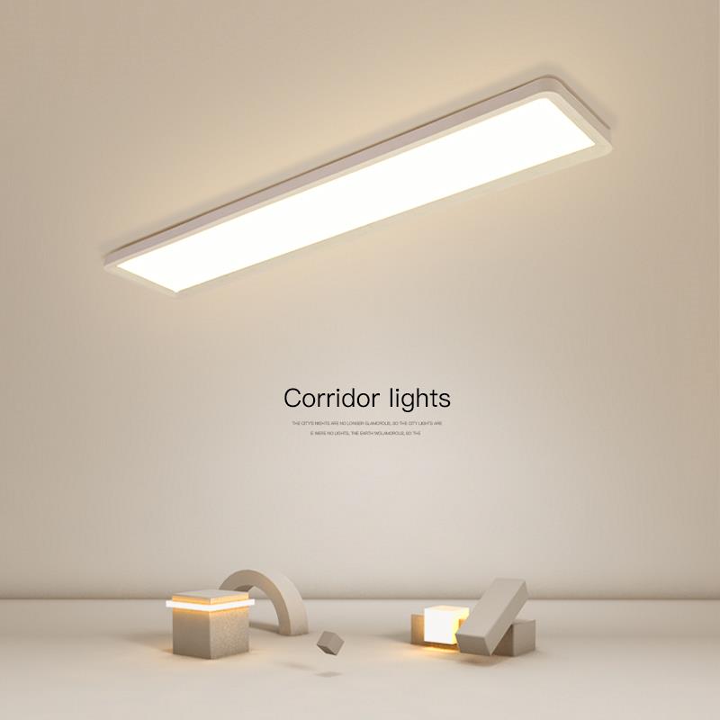吸顶灯led现代简约客厅灯阳台灯书房过道走廊长方形超薄长条灯具