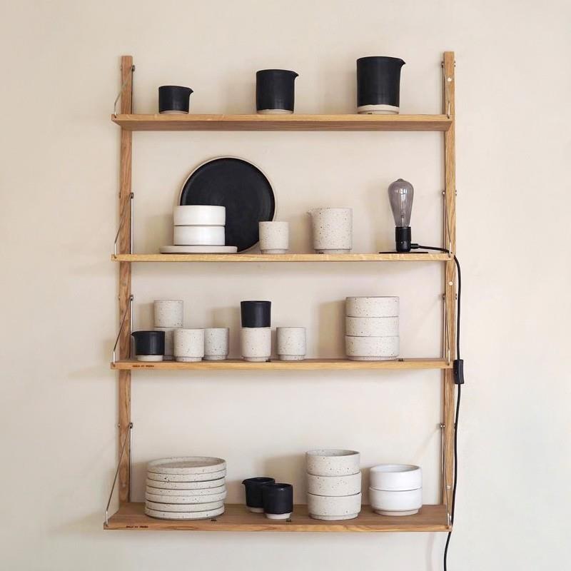 墙上置物架打孔实木隔板壁挂一字搁板收纳书架中古隔板展示架