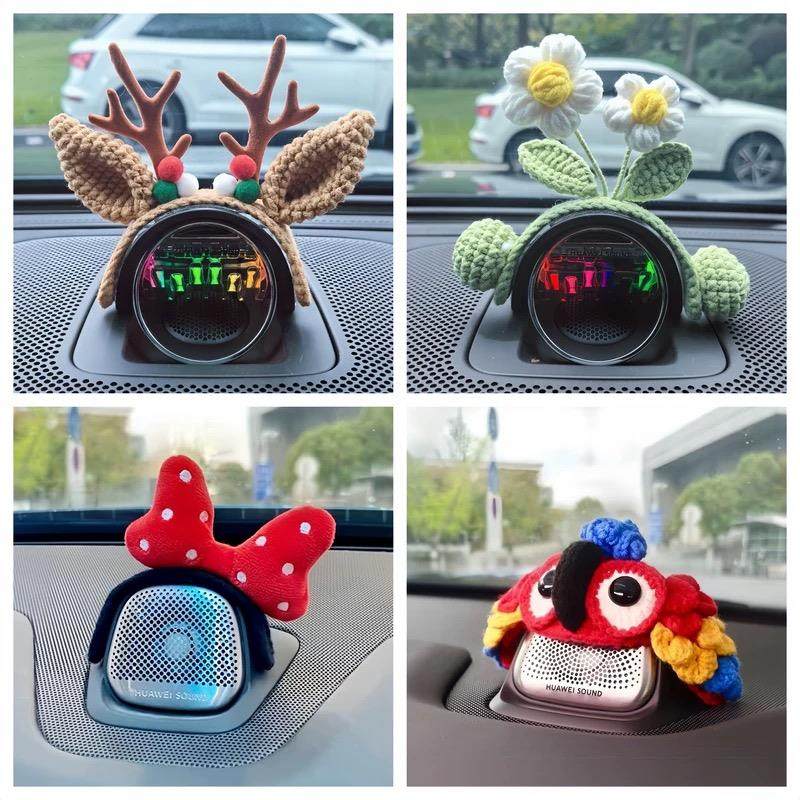 新车礼物问界M5M7M8M9音响帽子智界S7r7享界S9车内装饰品小鹿哪咤