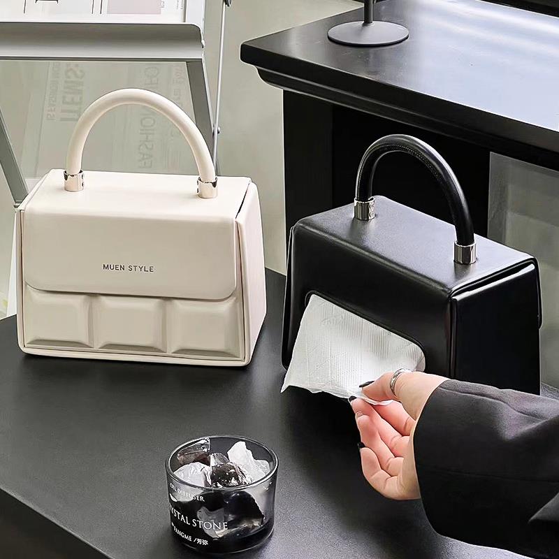 创意纸巾盒客厅桌面茶几收纳盒高档抽纸盒轻奢高级感悬挂式纸抽盒