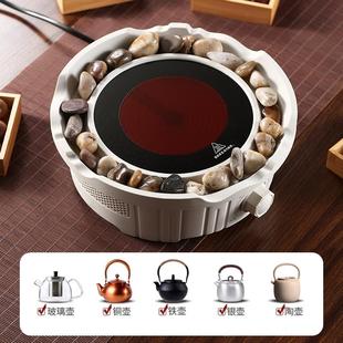煮茶器玻璃茶壶电烤火炉茶具套装 围炉煮茶家用室内电陶炉2024新款