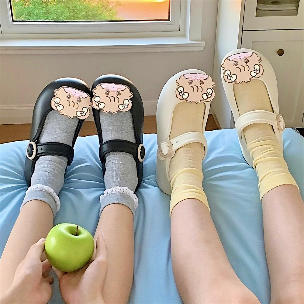 细细条女凉鞋mikko联名可爱小熊图片