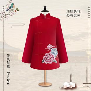 高端寿衣女全套针织宫廷苏绣七件套殡葬用品寿服白事冲喜衣送老衣