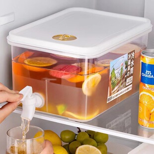 冰箱冷水壶带水龙头大容量家用客厅凉水壶水果茶果汁饮料桶