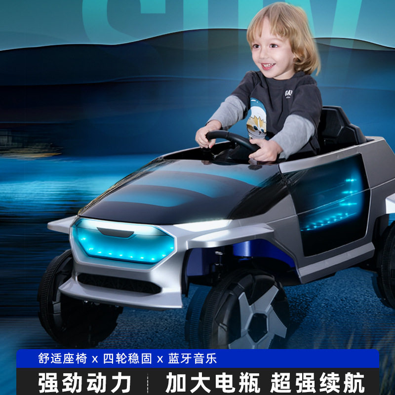 新款儿童电动坐人四驱越野玩具车