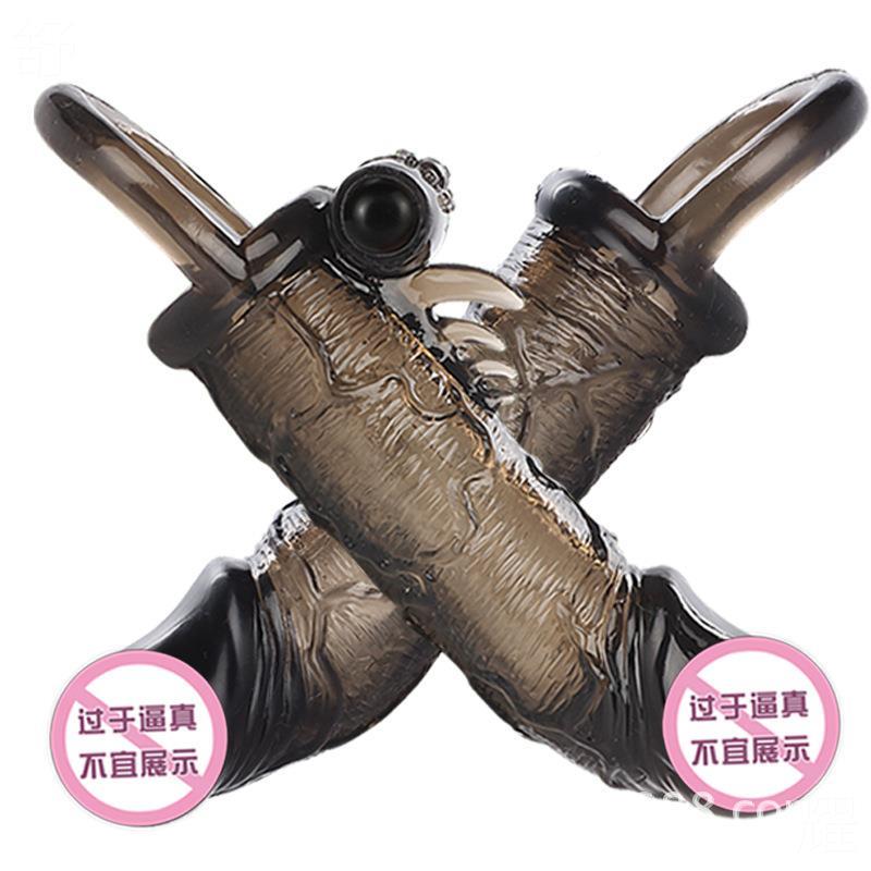 私密发货厂家替代品QTTO男用加粗荫茎琅琊套 水晶套环有趣代替有