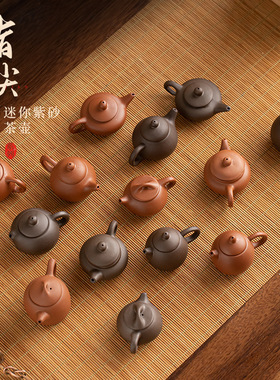 指尖壶紫砂迷你小茶壶茶玩茶桌