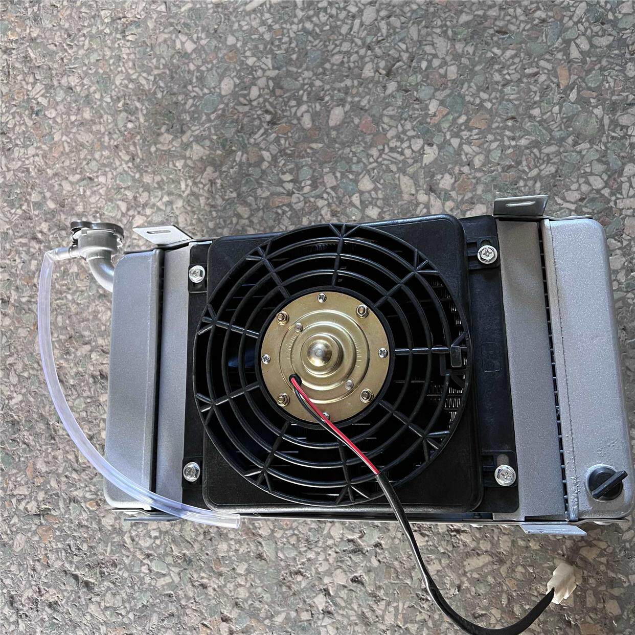 宗申长征200zh三轮车摩托车水箱风扇150水循环散热器全铝改装