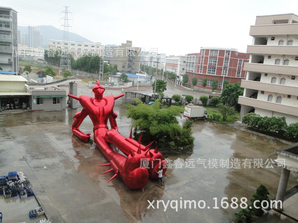 充气机器人红金机器人户外充气卡通大型充气卡通鑫睿远