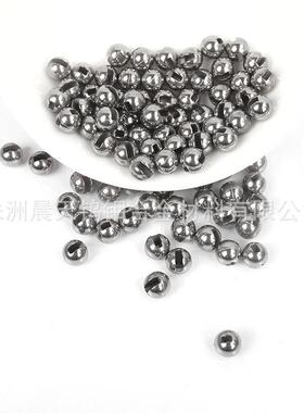 F型本色钨豆钨合金渔坠飞蝇钓若虫头抗腐蚀型号规格齐全