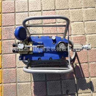 QYB-55气动液压泵锚索张拉机具泵锚杆拉力计气动泵博安机械