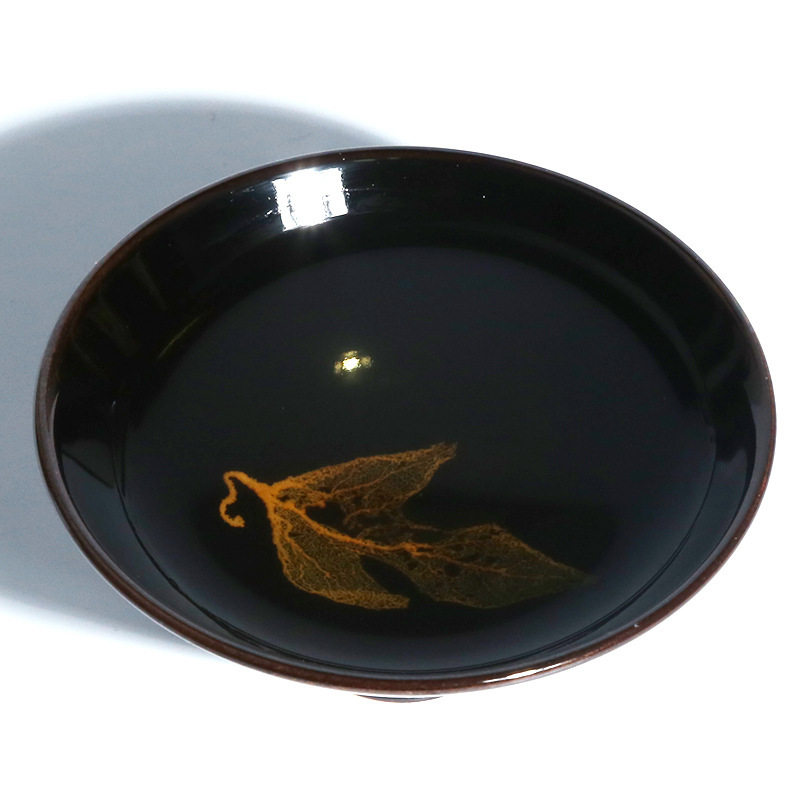 吉州窑木叶天目茶盏 景德镇陶瓷手工功夫茶具茶碗斗笠杯建盏单杯