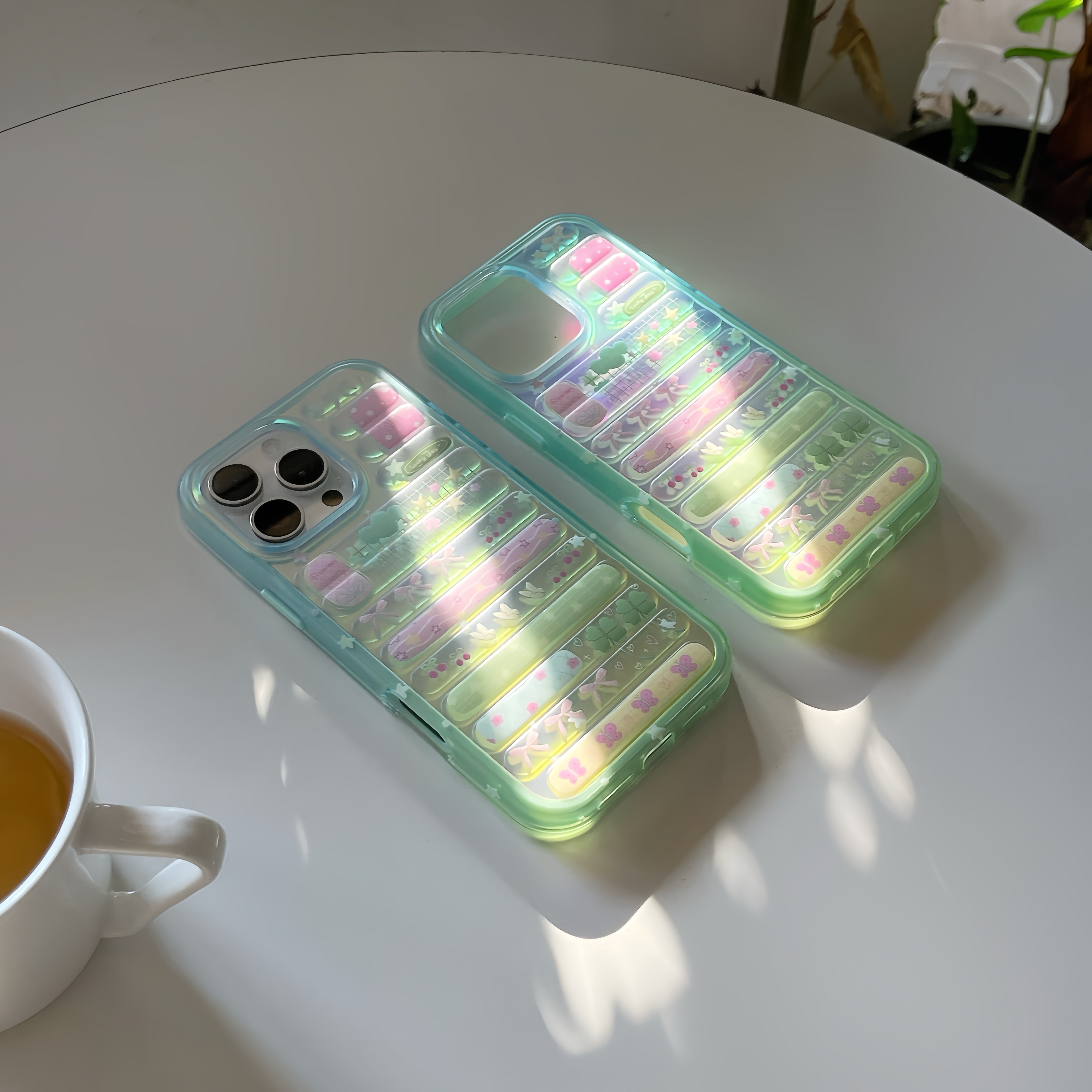 创意二合一韩风三叶草适用于苹果iPhone16手机壳16pro可爱少女心15pro/15promax防摔14/14pro