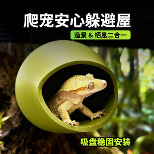 爬宠树栖躲避屋饲养缸造景睫角守宫姥爷树蛙脱皮产房栖息仿生态