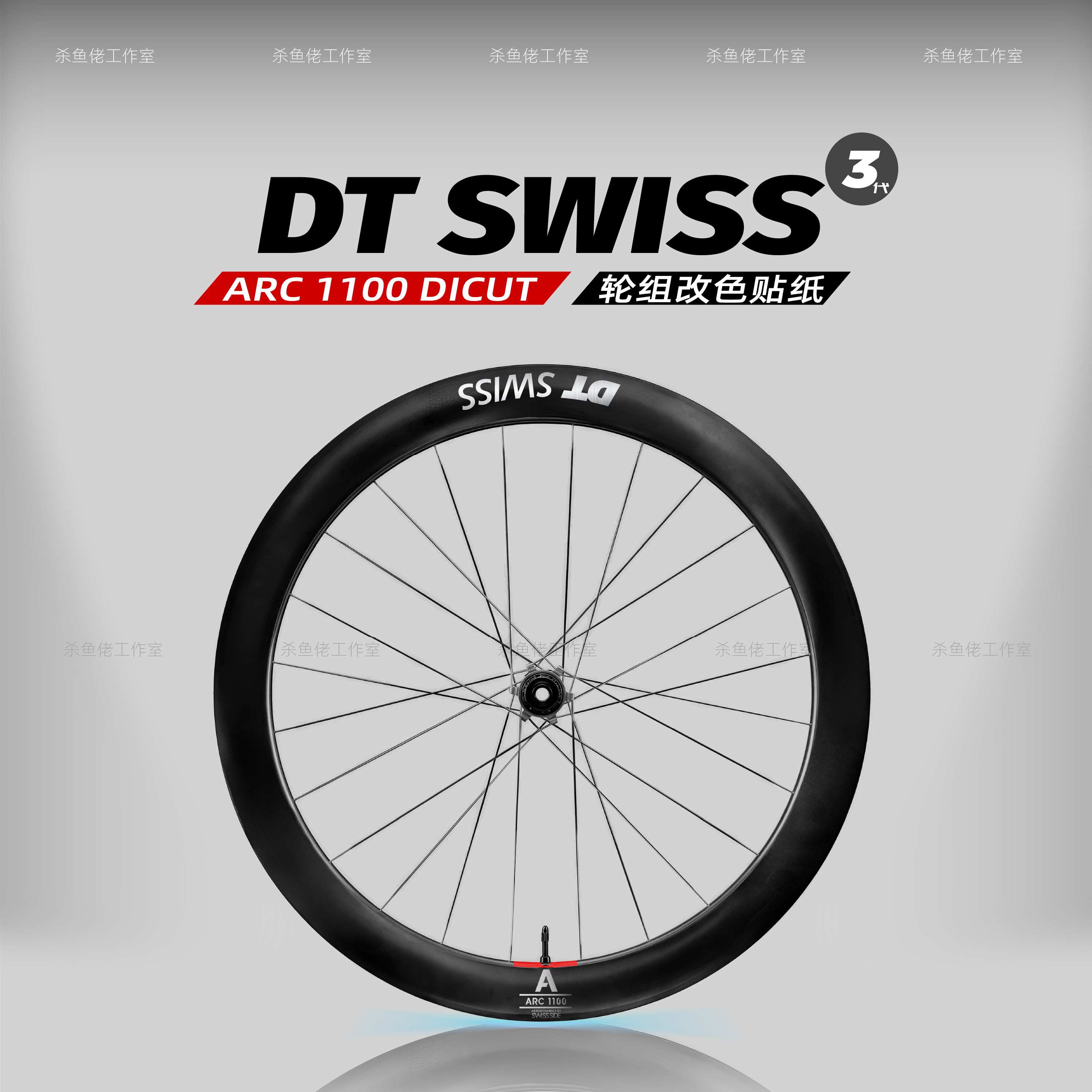 三代DTSWISS轮组贴纸图片