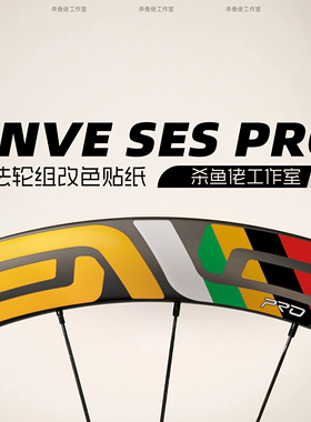 25环法波加查黄衫ENVE SES PRO轮组贴纸冠军彩虹碳轮圈公路车贴